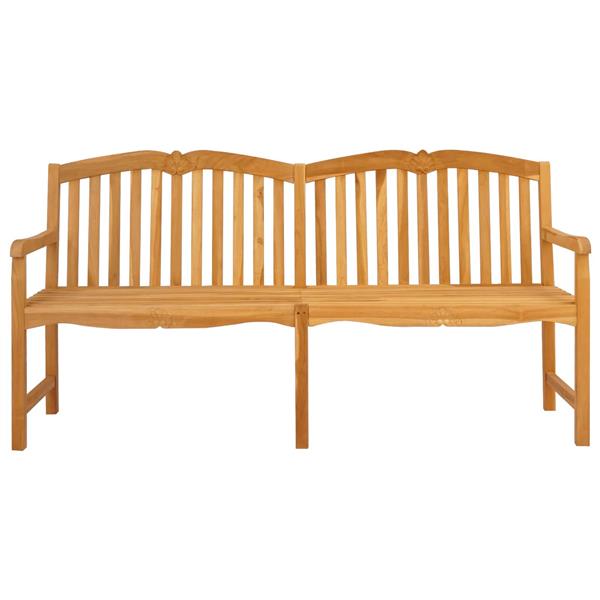 Grote foto vidaxl handgemaakte rozenbank naturel 180 5 x 60 x 96 cm tuin en terras tuinmeubelen