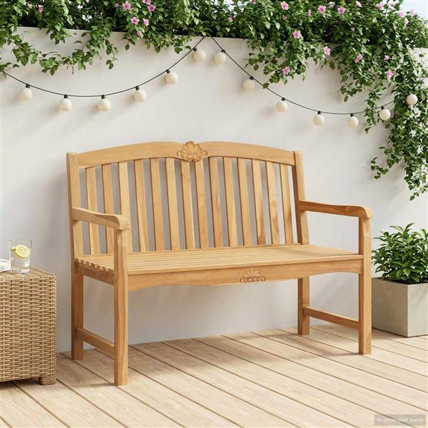 Grote foto vidaxl handgemaakte rozenbank naturel 114 x 60 x 95 cm tuin en terras tuinmeubelen