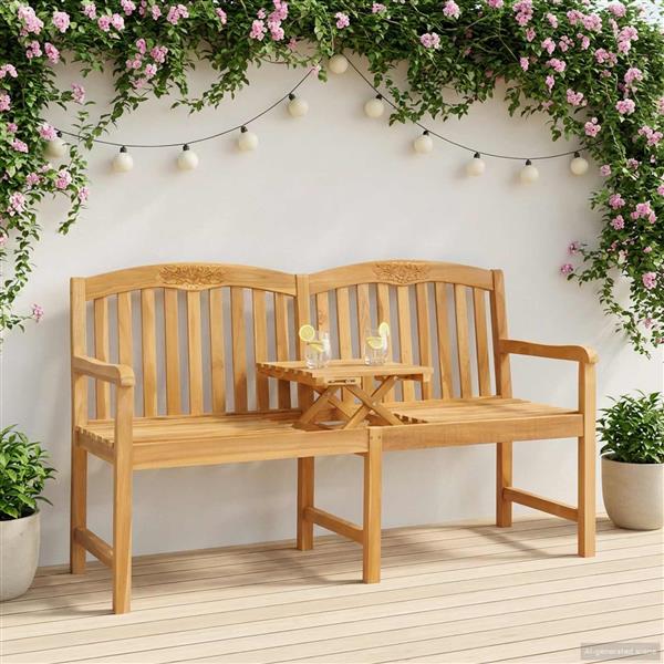 Grote foto vidaxl handgemaakte rozenbank naturel 150 5 x 60 x 95 cm tuin en terras tuinmeubelen