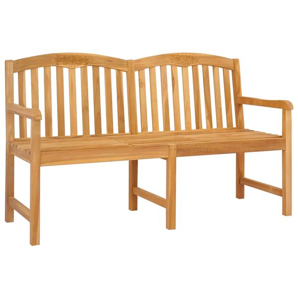 Grote foto vidaxl handgemaakte rozenbank naturel 150 5 x 60 x 95 cm tuin en terras tuinmeubelen