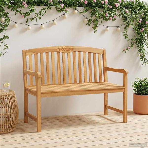 Grote foto vidaxl handgemaakte rozenbank naturel 114 x 60 5 x 95 cm tuin en terras tuinmeubelen