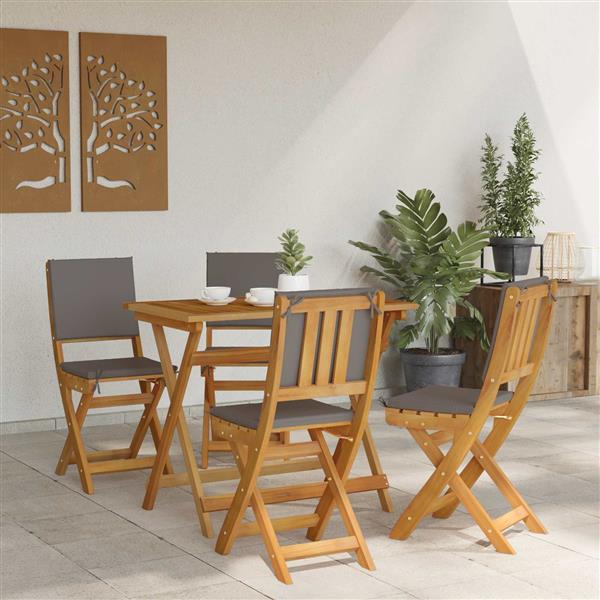 Grote foto vidaxl bistrostoelen voor buiten 4 pcs donkergrijs 38 x 46 x 85 cm tuin en terras tuinmeubelen