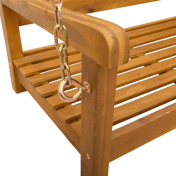 Grote foto vidaxl tuin hangbank naturel 110 x 56 x 58 cm massief acaciahout tuin en terras tuinmeubelen