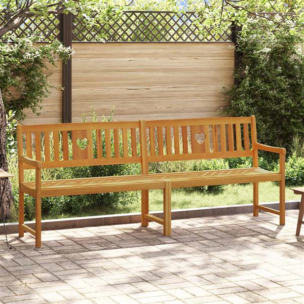 Grote foto vidaxl tuinbank naturel 220 x 55 5 x 90 cm massief acaciahout tuin en terras tuinmeubelen