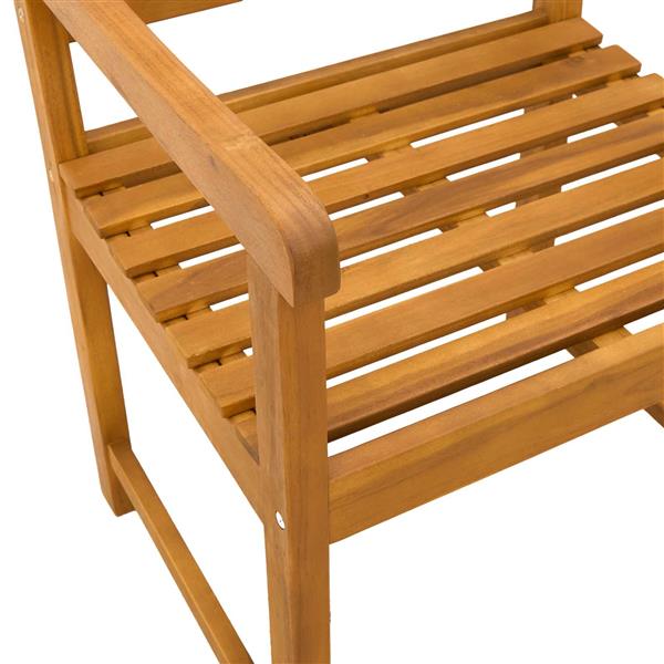 Grote foto vidaxl tuinbank 2 pcs naturel 56 x 55 5 x 90 cm massief acaciahout tuin en terras tuinmeubelen