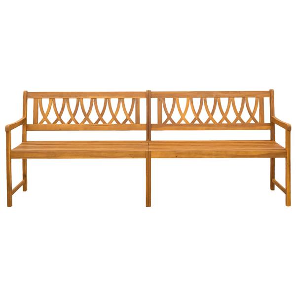 Grote foto vidaxl tuinbank naturel 220 x 55 5 x 90 cm massief acaciahout tuin en terras tuinmeubelen