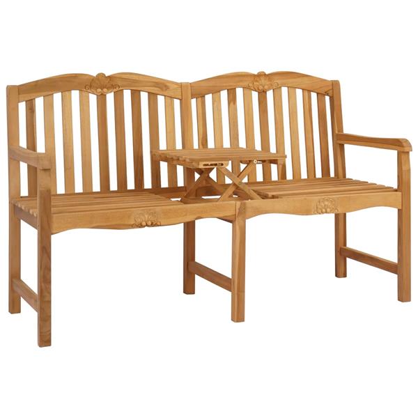 Grote foto vidaxl handgemaakte rozenbank naturel 155 x 60 x 94 cm tuin en terras tuinmeubelen