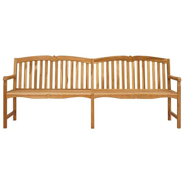 Grote foto vidaxl handgemaakte rozenbank naturel 228 x 61 x 94 5 cm tuin en terras tuinmeubelen