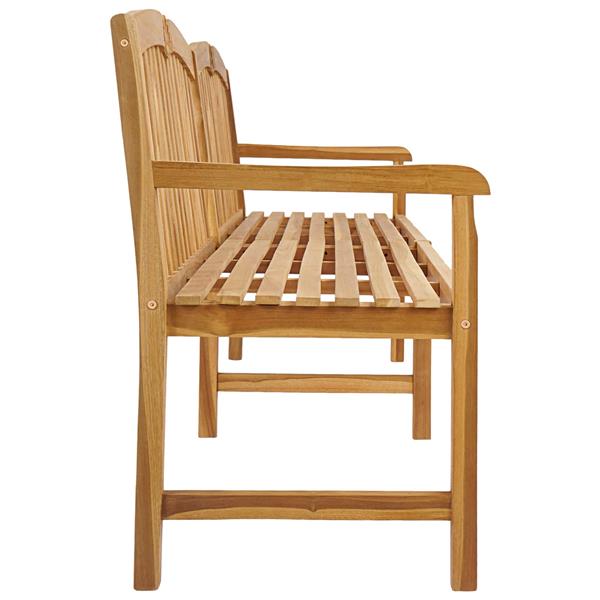 Grote foto vidaxl handgemaakte rozenbank naturel 228 x 61 x 94 5 cm tuin en terras tuinmeubelen