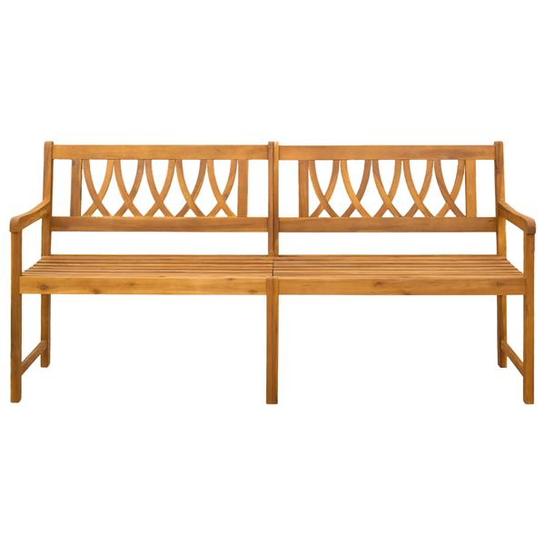 Grote foto vidaxl tuinbank naturel 180 x 55 5 x 90 cm massief acaciahout tuin en terras tuinmeubelen