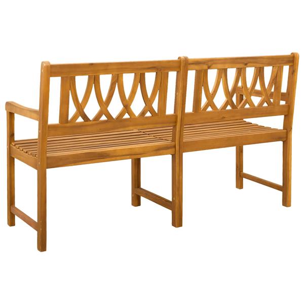 Grote foto vidaxl tuinbank naturel 150 x 55 5 x 90 cm massief acaciahout tuin en terras tuinmeubelen