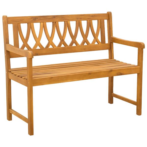 Grote foto vidaxl tuinbank naturel 110 x 55 5 x 90 cm massief acaciahout tuin en terras tuinmeubelen