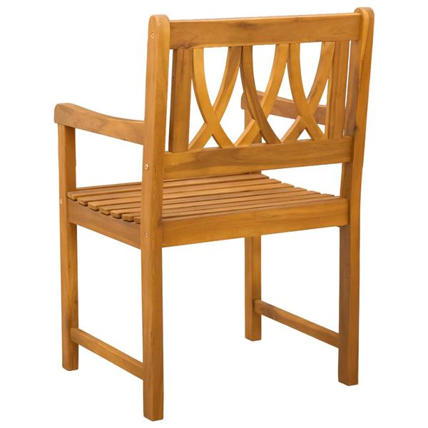 Grote foto vidaxl tuinbank 2 pcs naturel 56 x 55 5 x 90 cm massief acaciahout tuin en terras tuinmeubelen