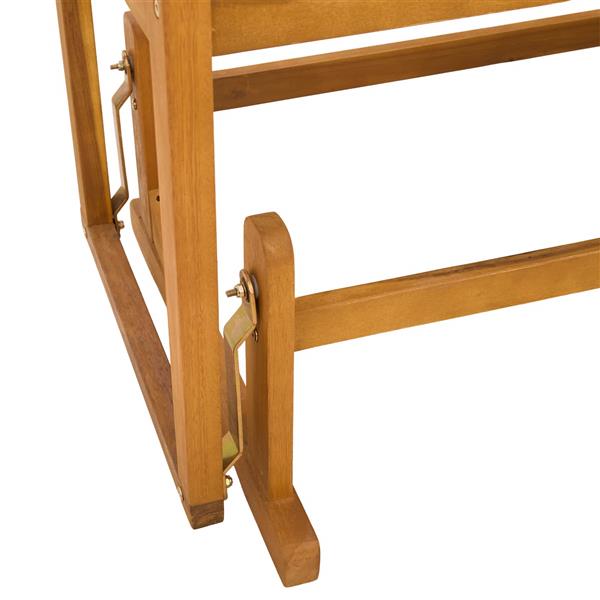 Grote foto vidaxl tuin glider bank naturel 110 x 59 x 97 cm massief acaciahout tuin en terras tuinmeubelen