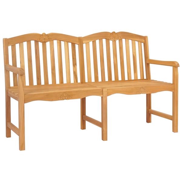 Grote foto vidaxl handgemaakte rozenbank naturel 150 x 60 5 x 95 cm tuin en terras tuinmeubelen