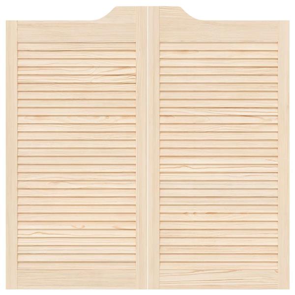 Grote foto vidaxl schuifdeuren 2 pcs naturel massief grenenhout doe het zelf en verbouw deuren en horren