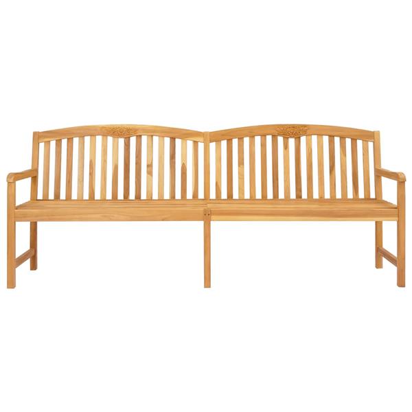 Grote foto vidaxl handgemaakte rozenbank naturel 228 x 60 x 90 cm tuin en terras tuinmeubelen