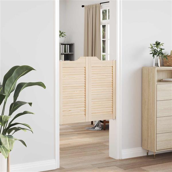 Grote foto vidaxl schuifdeuren 2 pcs naturel massief grenenhout doe het zelf en verbouw deuren en horren