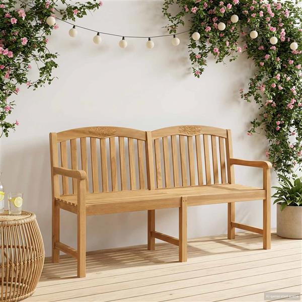 Grote foto vidaxl handgemaakte rozenbank naturel 179 5 x 61 x 90 cm tuin en terras tuinmeubelen