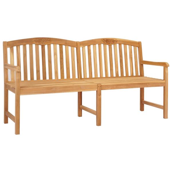 Grote foto vidaxl handgemaakte rozenbank naturel 150 x 60 x 90 cm tuin en terras tuinmeubelen