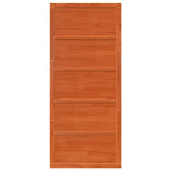 Grote foto vidaxl schuifdeur wasbruin 90 x 2 5 x 208 cm massief grenenhout doe het zelf en verbouw deuren en horren