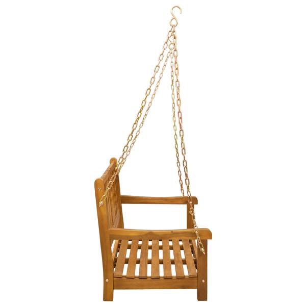 Grote foto vidaxl tuin hangbank naturel 110 x 56 x 58 cm massief acaciahout tuin en terras tuinmeubelen