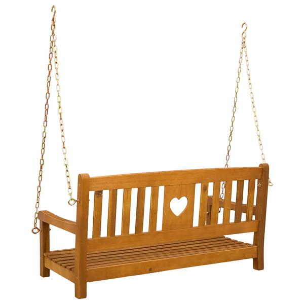 Grote foto vidaxl tuin hangbank naturel 110 x 56 x 58 cm massief acaciahout tuin en terras tuinmeubelen