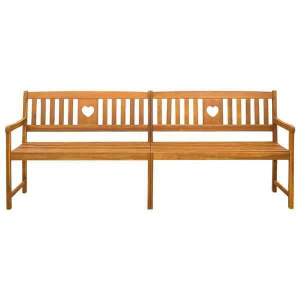 Grote foto vidaxl tuinbank naturel 220 x 55 5 x 90 cm massief acaciahout tuin en terras tuinmeubelen