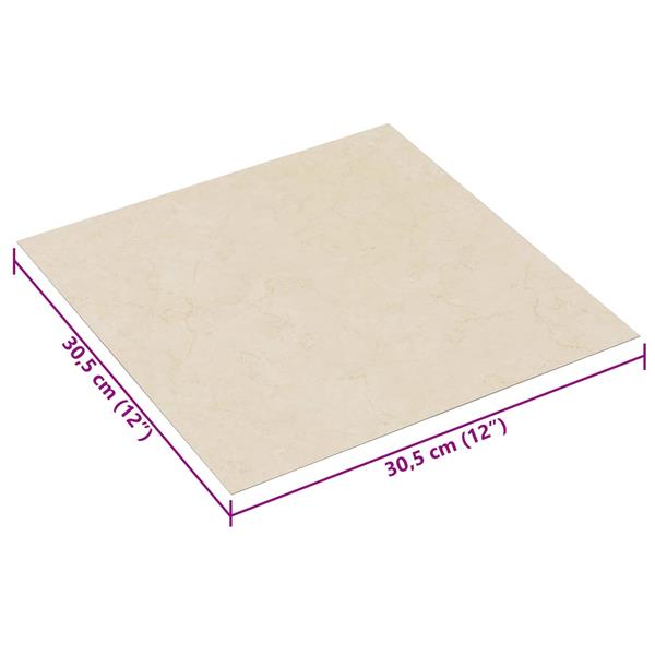 Grote foto vidaxl zelfklevende vloerplanken 30 5 x 30 5 cm 20 pcs pvc lichtgeel doe het zelf en verbouw tegels