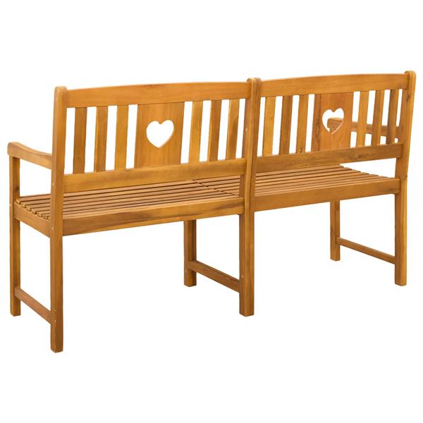 Grote foto vidaxl tuinbank naturel 150 x 55 5 x 90 cm massief acaciahout tuin en terras tuinmeubelen