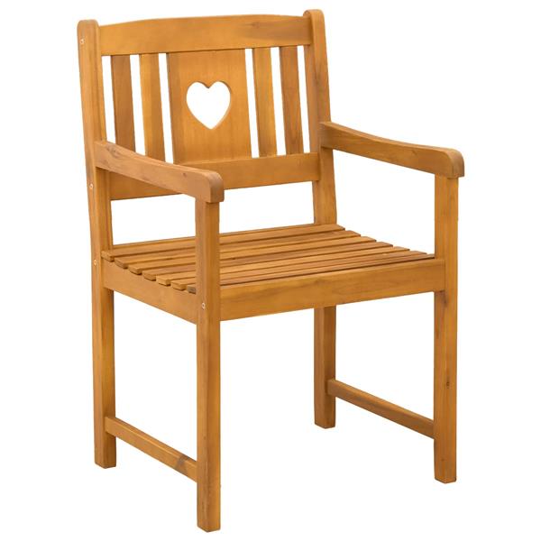 Grote foto vidaxl tuinbank 2 pcs naturel 56 x 55 5 x 90 cm massief acaciahout tuin en terras tuinmeubelen