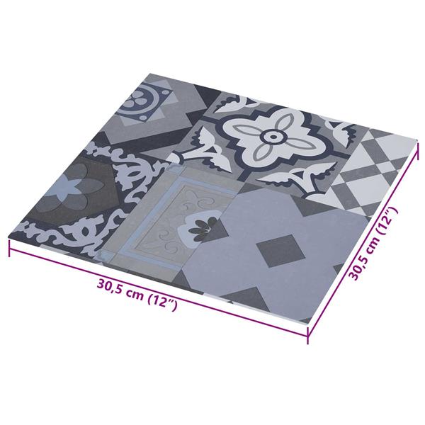 Grote foto vidaxl zelfklevende vloerplanken 30 5 x 30 5 cm 20 pcs pvc doe het zelf en verbouw tegels