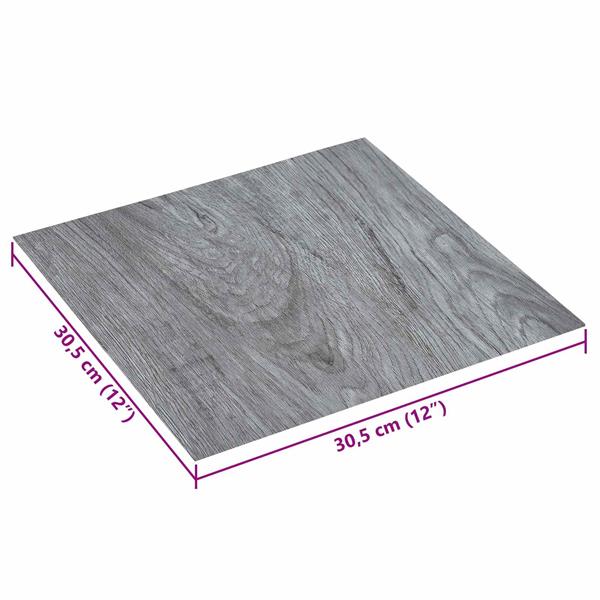 Grote foto vidaxl zelfklevende vloerplanken 30 5 x 30 5 cm 20 pcs pvc doe het zelf en verbouw tegels