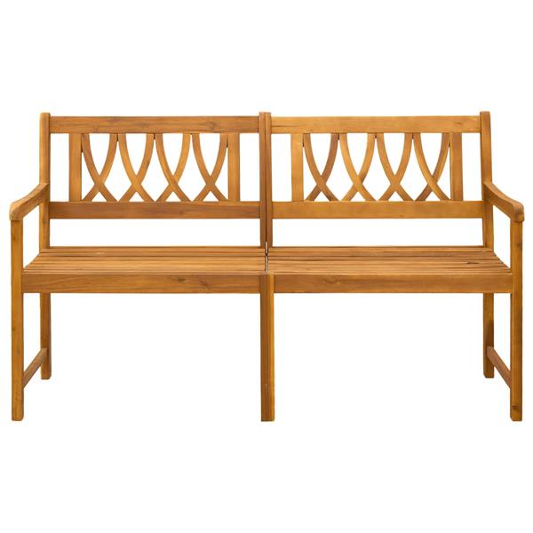 Grote foto vidaxl tuinbank naturel 150 x 55 5 x 90 cm massief acaciahout tuin en terras tuinmeubelen