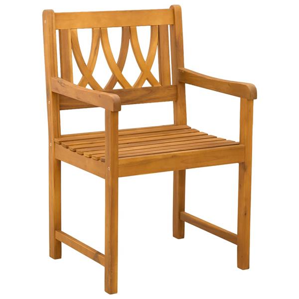 Grote foto vidaxl tuinbank 2 pcs naturel 56 x 55 5 x 90 cm massief acaciahout tuin en terras tuinmeubelen