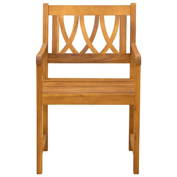 Grote foto vidaxl tuinbank 2 pcs naturel 56 x 55 5 x 90 cm massief acaciahout tuin en terras tuinmeubelen