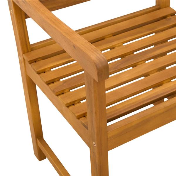 Grote foto vidaxl tuinbank 2 pcs naturel 56 x 55 5 x 90 cm massief acaciahout tuin en terras tuinmeubelen