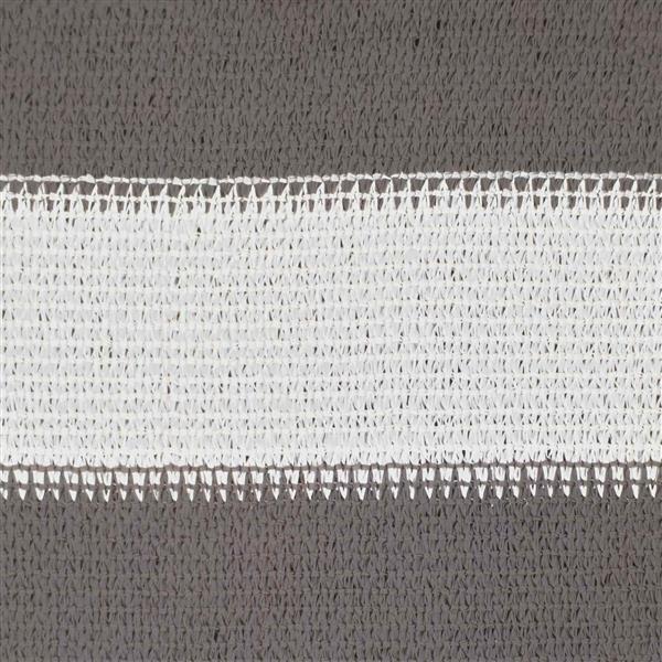 Grote foto vidaxl zonneschaduwzeil lichtgrijs en wit. 4 x 7 m hdpe tuin en terras overige tuin en terras