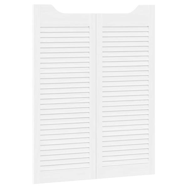 Grote foto vidaxl schuifdeuren 2 pcs wit massief grenenhout doe het zelf en verbouw deuren en horren