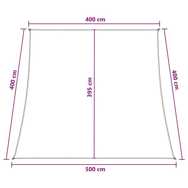 Grote foto vidaxl zonneschaduwzeil blauw en wit 4 5 x 4 m hdpe tuin en terras overige tuin en terras
