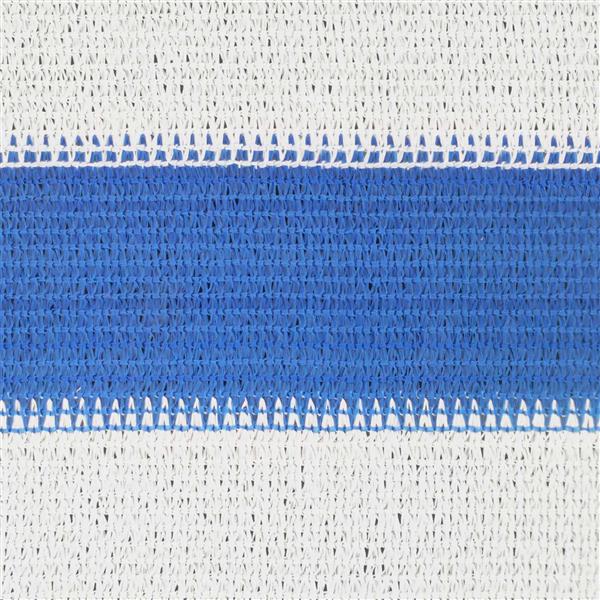 Grote foto vidaxl zonneschaduwzeil blauw en wit 6 x 8 m hdpe tuin en terras overige tuin en terras
