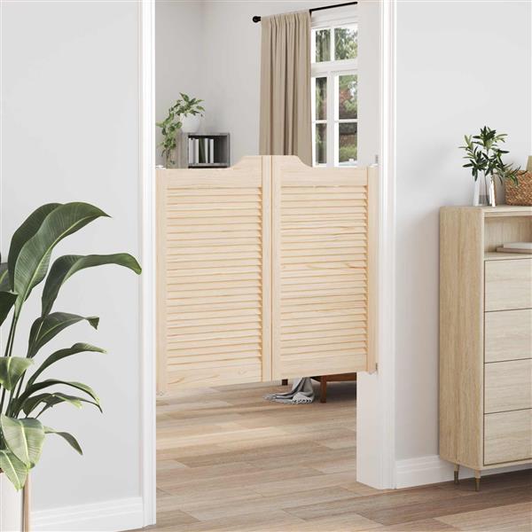 Grote foto vidaxl schuifdeuren 2 pcs naturel massief grenenhout doe het zelf en verbouw deuren en horren