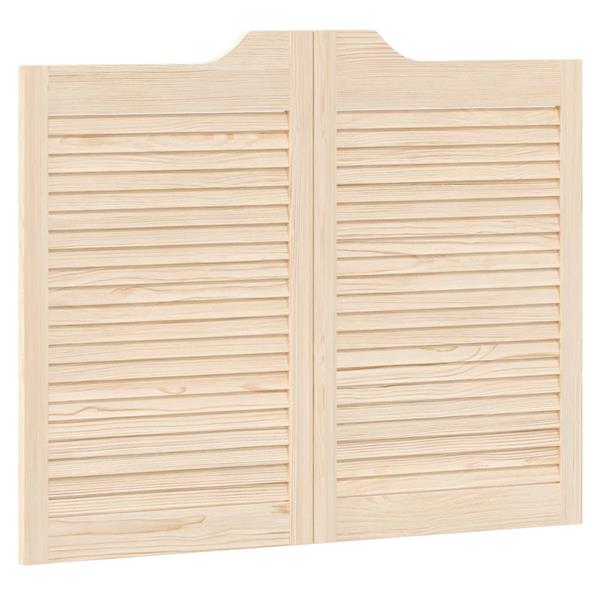 Grote foto vidaxl schuifdeuren 2 pcs naturel massief grenenhout doe het zelf en verbouw deuren en horren