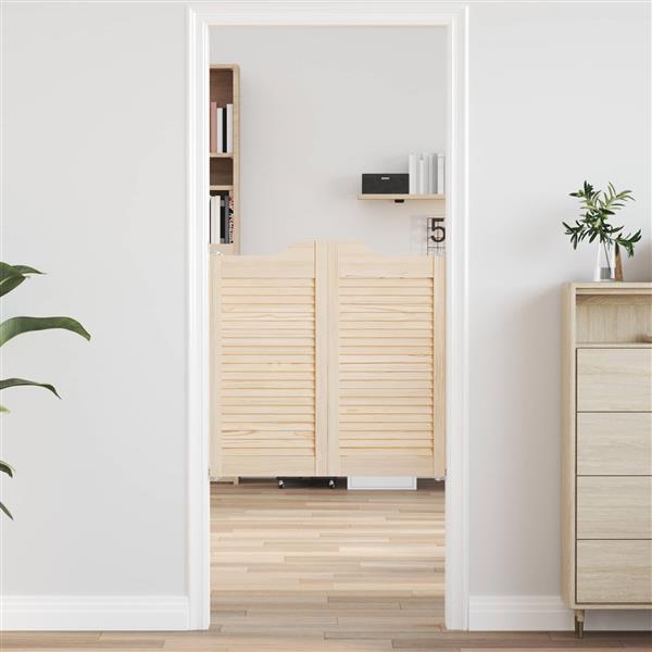 Grote foto vidaxl schuifdeuren 2 pcs naturel massief grenenhout doe het zelf en verbouw deuren en horren