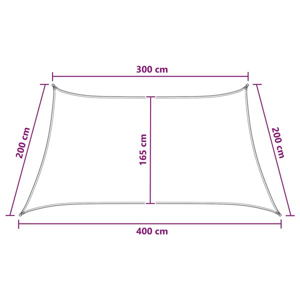 Grote foto vidaxl zonneschaduwzeil antraciet en wit 3 4 x 2 m hdpe tuin en terras overige tuin en terras