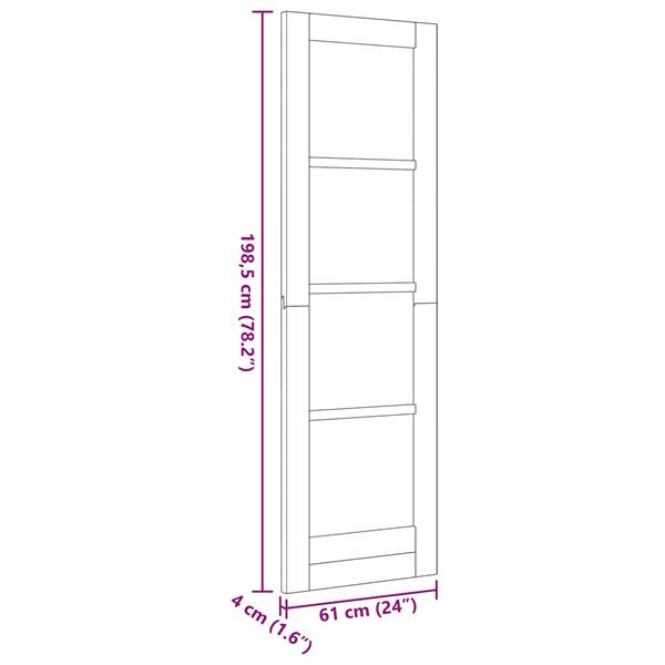 Grote foto vidaxl binnendeur naturel 61 x 198 5 cm multiplex doe het zelf en verbouw deuren en horren