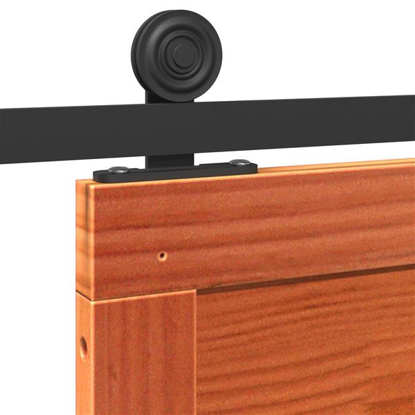 Grote foto vidaxl schuifdeur wasbruin 80 x 2 5 x 208 cm massief grenenhout doe het zelf en verbouw deuren en horren