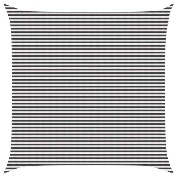 Grote foto vidaxl zonneschaduwzeil antraciet en wit 7 x 7 m hdpe tuin en terras overige tuin en terras