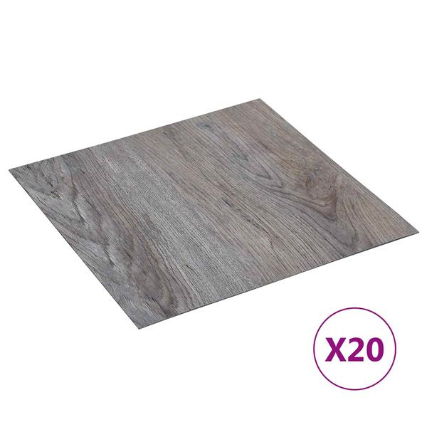 Grote foto vidaxl zelfklevende vloerplanken 30 5 x 30 5 cm 20 pcs pvc doe het zelf en verbouw tegels