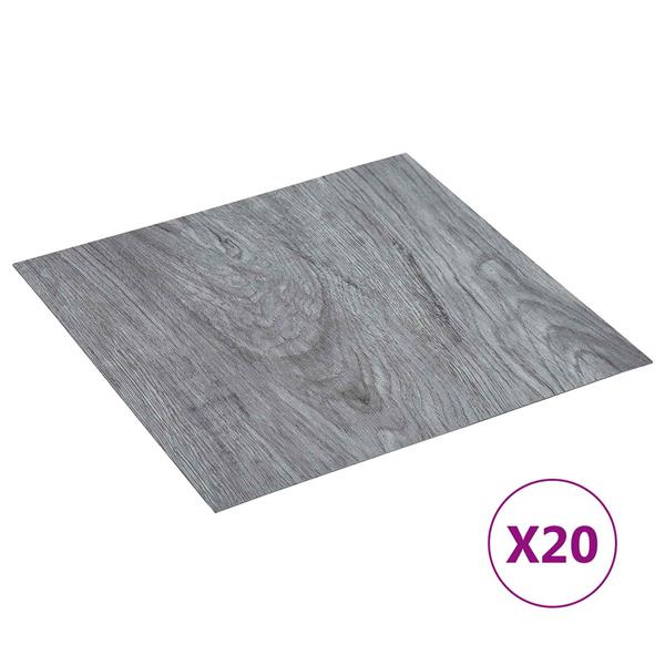 Grote foto vidaxl zelfklevende vloerplanken 30 5 x 30 5 cm 20 pcs pvc doe het zelf en verbouw tegels